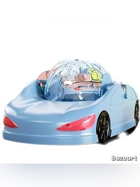 Blue Hamster Exercise Ball Sports Car Plastic Rotating Hamster Running Ball New